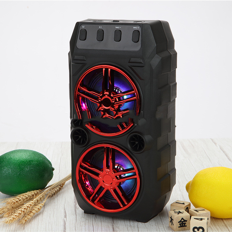 Wireless Bluetooth Speaker Dual Speakers Outdoor Portable Loud Speaker - Image 3