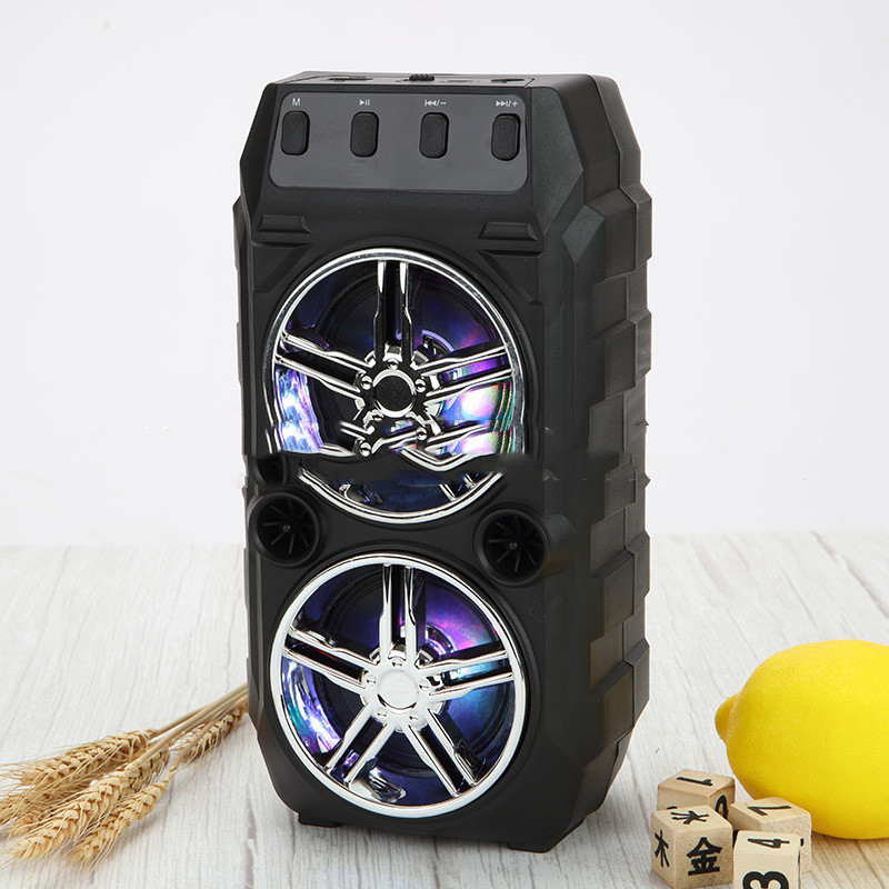 Wireless Bluetooth Speaker Dual Speakers Outdoor Portable Loud Speaker - Image 2