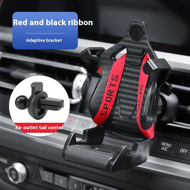 Racing Seat Shape Car Phone Holder Auto Air Vent Mobile Phone Clip 360 Degree Rotatable Car Cellphone Rack For Car Interior - Image 8