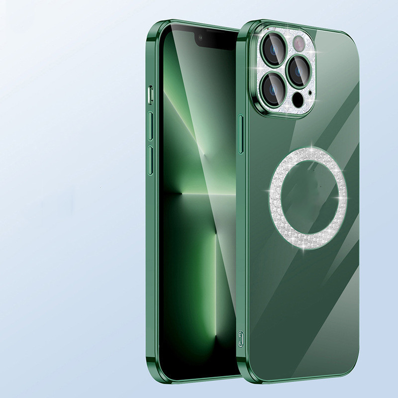 Electroplating Soft Diamond Ring Phone Case Drill Leakage Standard Mobile Phone Case Lens Film - Image 8