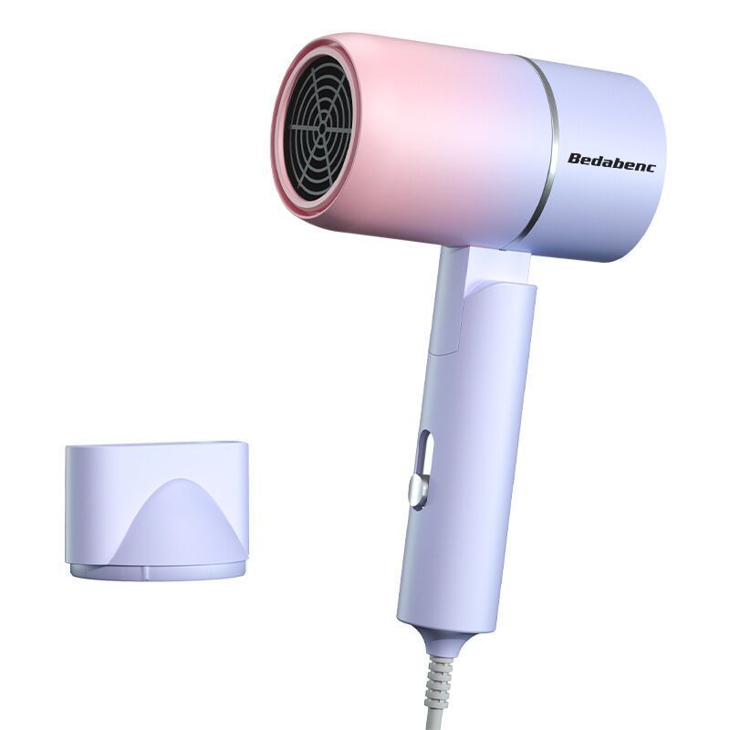 Portable Folding Low Power Cold And Hot Blue ABS Hair Dryer - Image 2