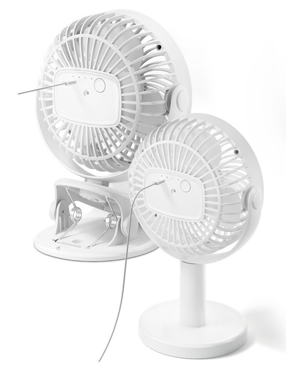 Portable Mini Desktop Fan Silent High Wind Power Cordless Rechargeable Fan Cooler Small Fan For Students Office Gifts - Image 4