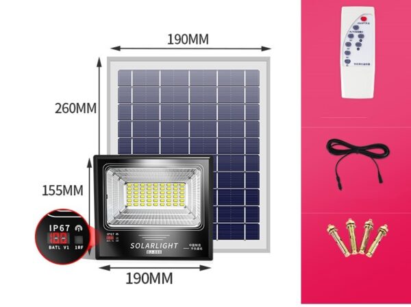 Super Bright Lighting Light Outdoor Street Lamp Volt Panel Solar Lamp - Image 5