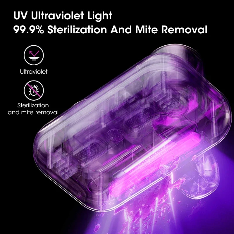 New Mattress Vacuum Mite Remover Cordless Handheld Cleaner Powerful Suction For Cleaning Bed Pillows Home Supplies - Image 4