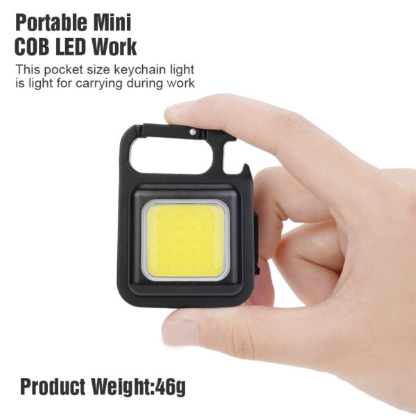 Outdoor USB Mini Alloy Keychain Light Home Emergency Night Light Car Repair Light Camping Light - Image 6
