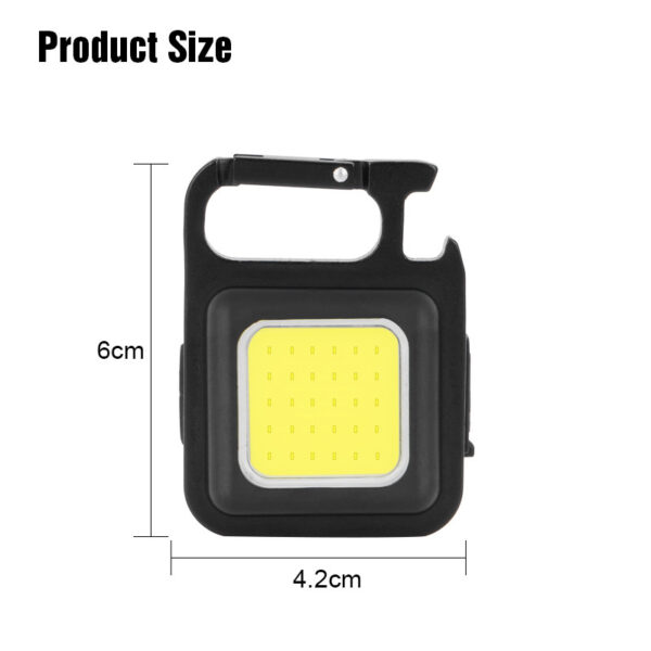 Outdoor USB Mini Alloy Keychain Light Home Emergency Night Light Car Repair Light Camping Light - Image 4