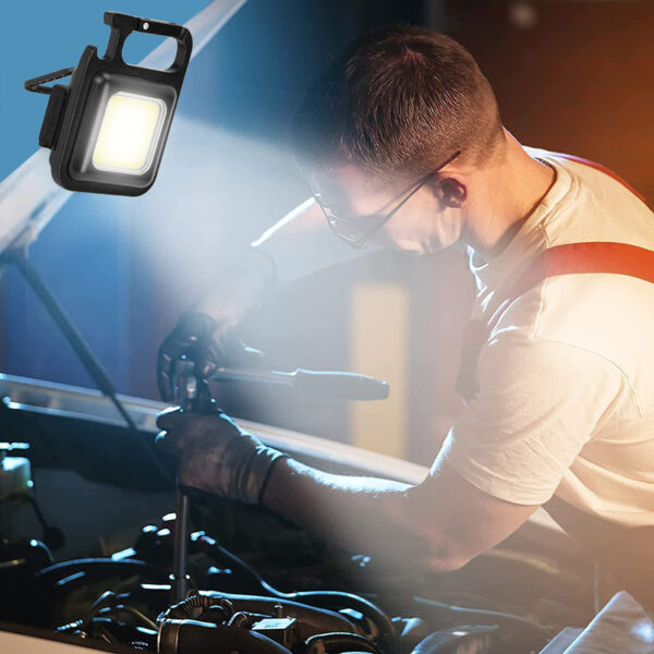 Outdoor USB Mini Alloy Keychain Light Home Emergency Night Light Car Repair Light Camping Light - Image 7