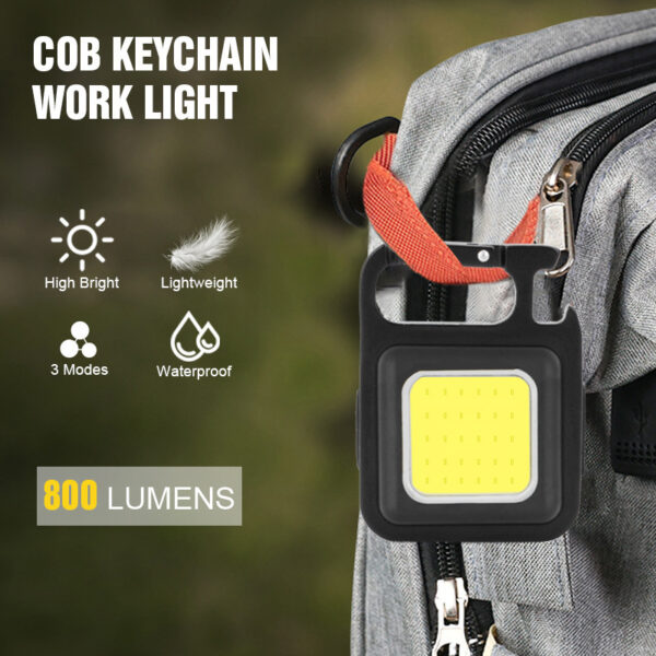 Outdoor USB Mini Alloy Keychain Light Home Emergency Night Light Car Repair Light Camping Light - Image 2